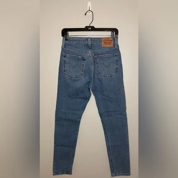 Levi’s 501 Skinny Jeans, Medium Indigo, Size 24, EUC - Image 5