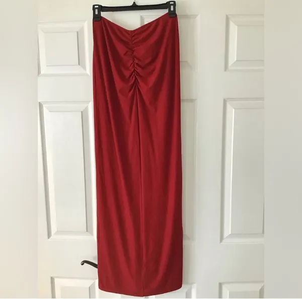 SKIMS Brick Soft Lounge Ruched Skirt M - Image 4