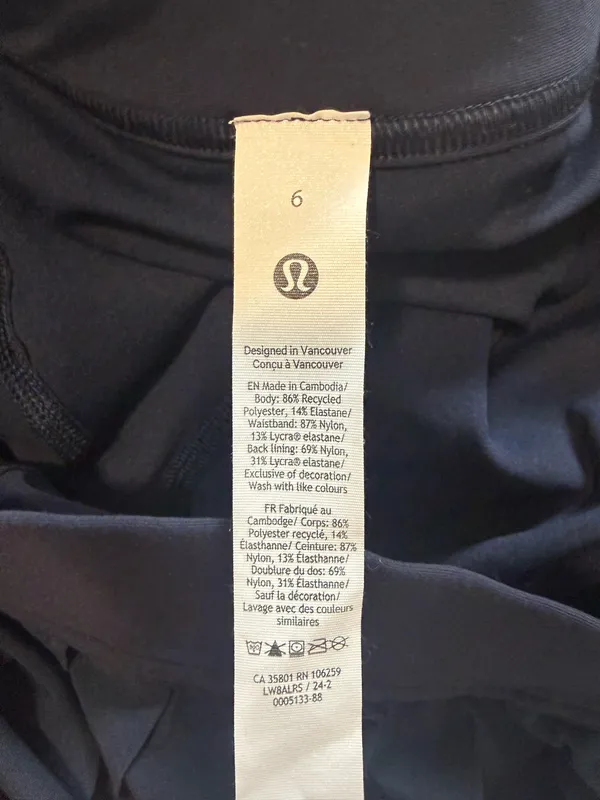 Lululemon Pleated Navy Skirt  - Image 3