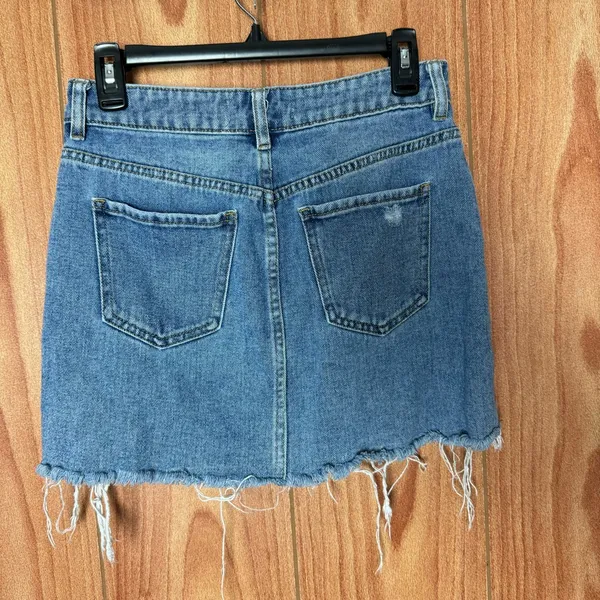 PacSun‎ Distressed Denim Skirt 25 - Image 4