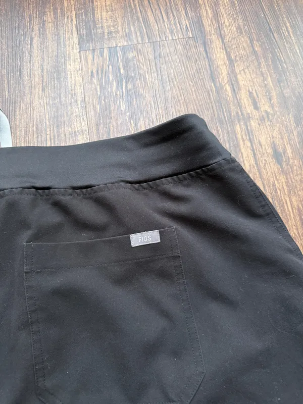 FIGS Women’s Black Yola Skinny Scrub Pants Hospital Nurse Medical Core- Size XXL - Image 8
