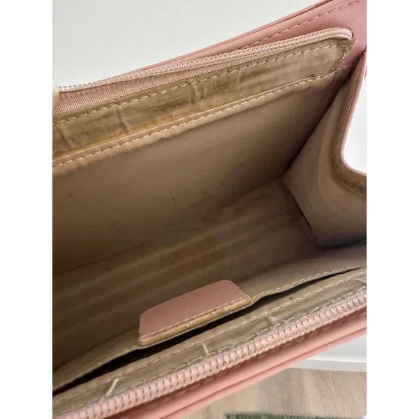 Baby Pink Faux Leather Handbag - Image 4