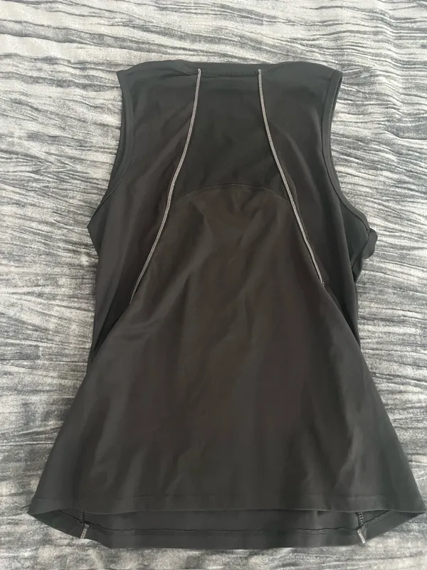 Black Athletic Tank with Pink Trim Size L by RBX - Image 2