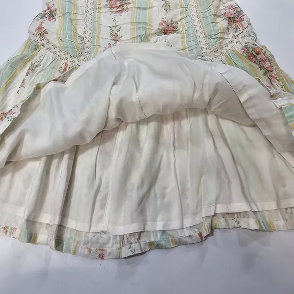 Tularosa Nellie Dress in Vintage Blue Floral Large - Image 7
