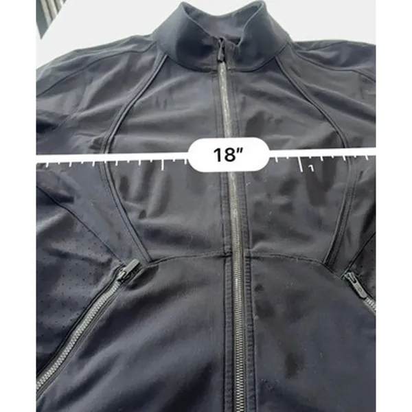 Lululemon Sleek Essentials Jacket Womens Size 12 Black Athletic Outdoor Luxtreme - Image 11