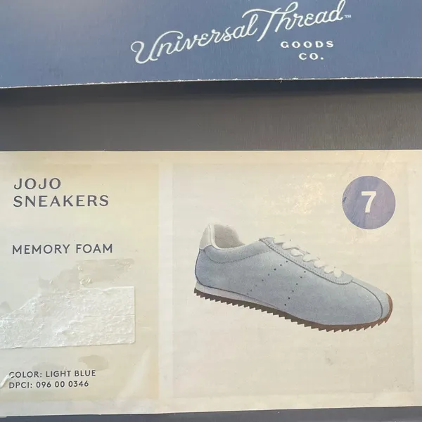 Universal Threads Jojo Light Blue Memory Foam Retro Jogger Sneakers Womens 7 - Image 6