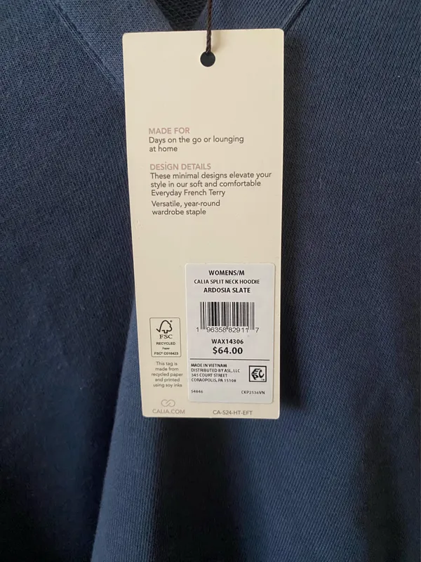 Calia by Carrie Split Neck Hoodie - Image 2
