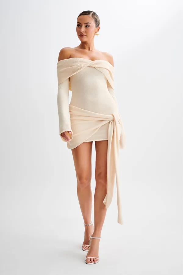 Meshki Off-The-Shoulder Knit Mini Dress - Image 5