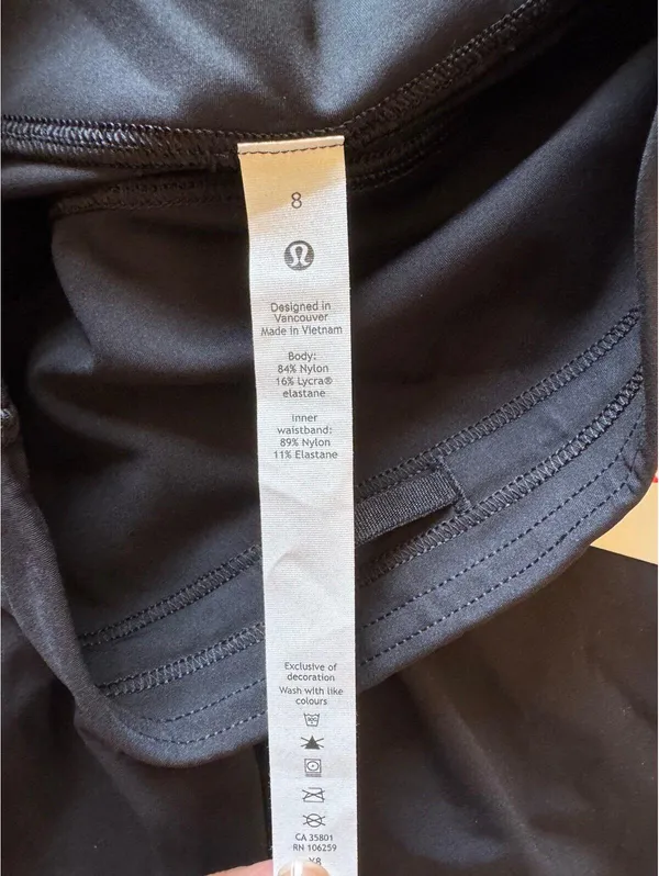 Lululemon Base Pace High Rise 25” Black Size 8 NWT - Image 6
