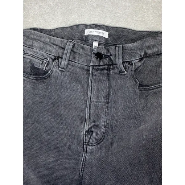Good American Jeans Womens Good Classic Black 4/27 Denim - Image 3