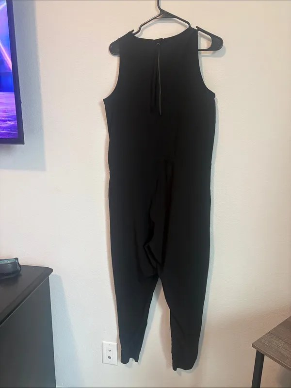 Kyodan Black Sleeveless Drawstring Jumpsuit - Image 6