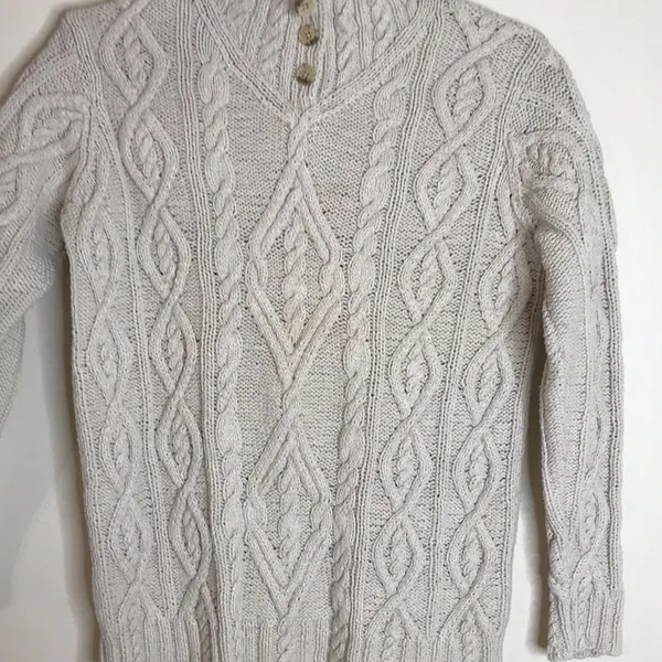 Lauren‎ Ralph Lauren ladies hand knit silk cotton linen blend pullover sweater M - Image 4