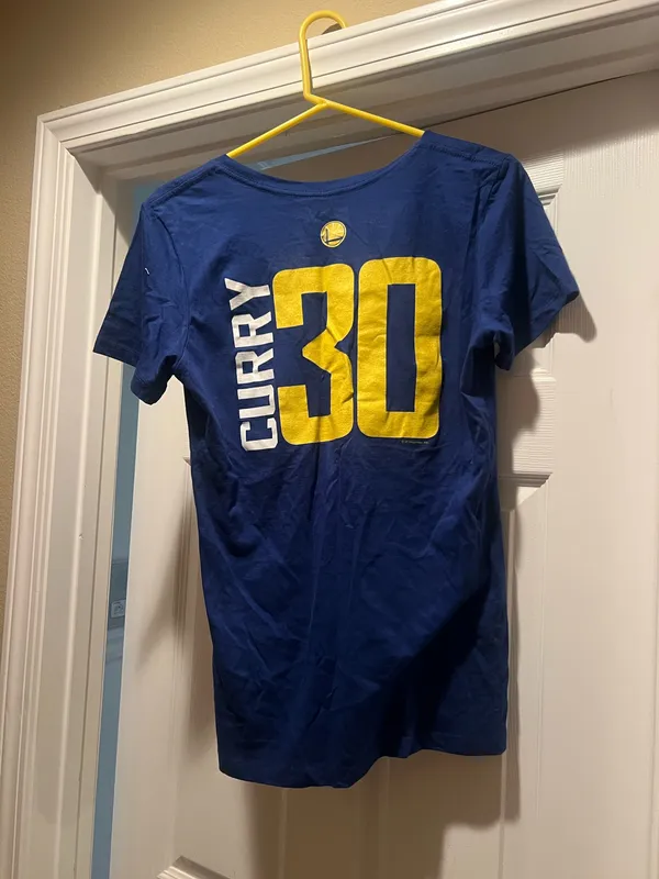 Majestic Jersey Tee Golden State Worries Steven Curry - Image 4