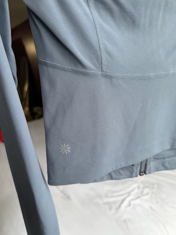 Athleta Zip-Up Jacket Blue - Image 4