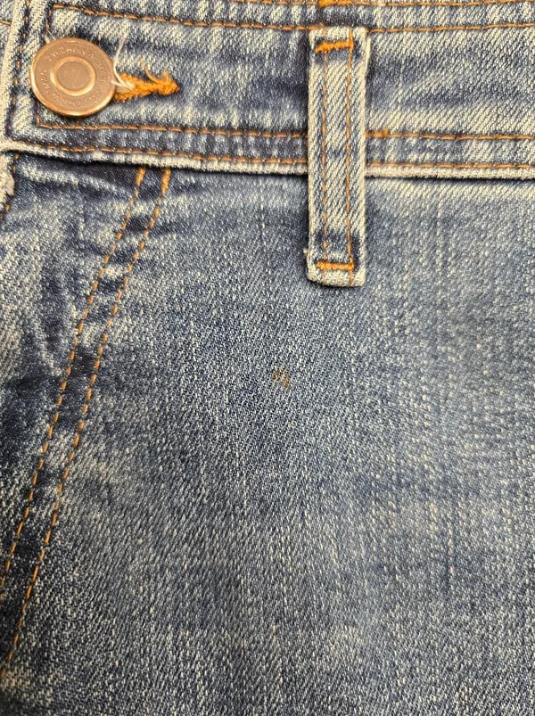 Zara Wide Leg High Rise Blue Jeans 4 - Image 4