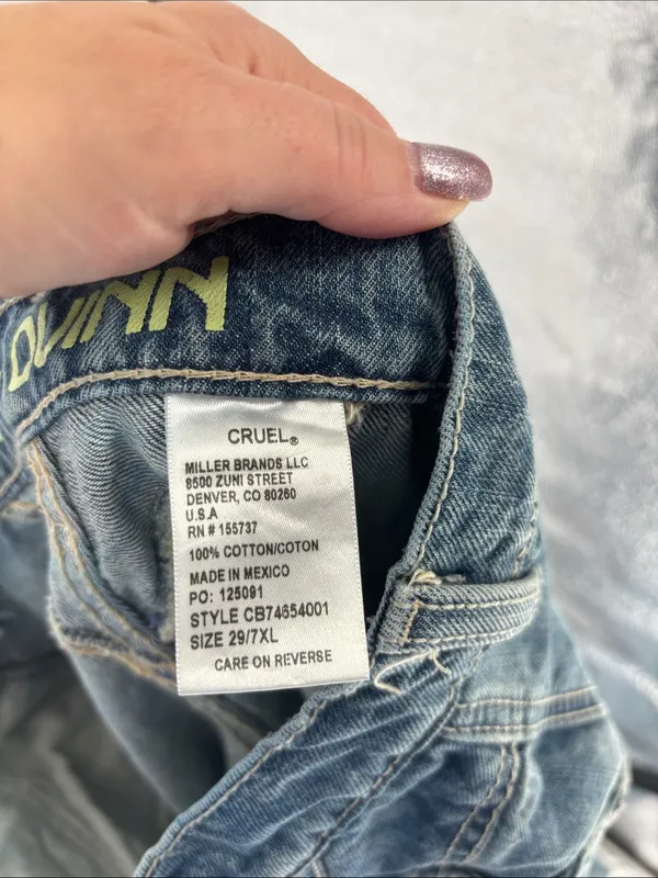 Cruel girl jeans bare back Quinn 29 extra long - Image 6