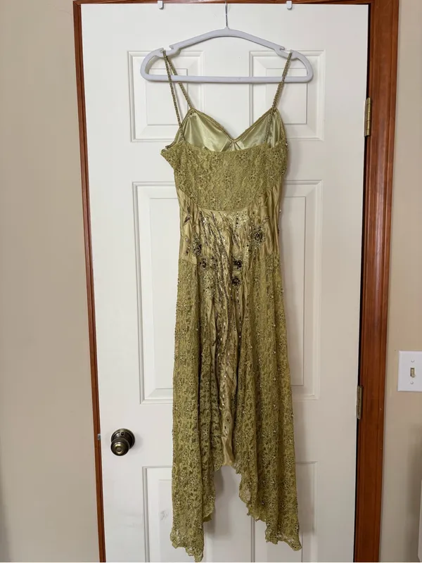 Sue Wong Beaded Lace Midi Dress - Image 4