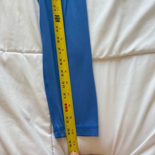 OFFLINE by Aerie Real Me Crossover 7/8 Leggings Blue High Rise V-Waist Medium - Image 5