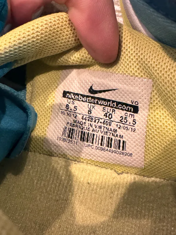 Nike Teal & Yellow Dual Fusion Athletic Training Sneakers - Image 5