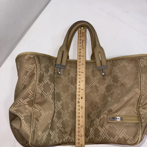Tumi The Signature Collection‎ Beige Designer Small Nylon Travel Tote Bag - Image 15