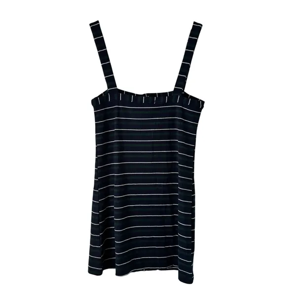 Olivaceous Striped Button Down Dress Sleeveless Mini Casual Summer Sun Dress Size M‎ - Image 2