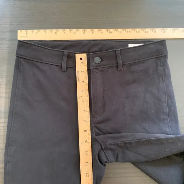 AYR The‎ Future Black Cotton Stretch Straight Leg Pants E2430 Size 29 Minimalist - Image 7