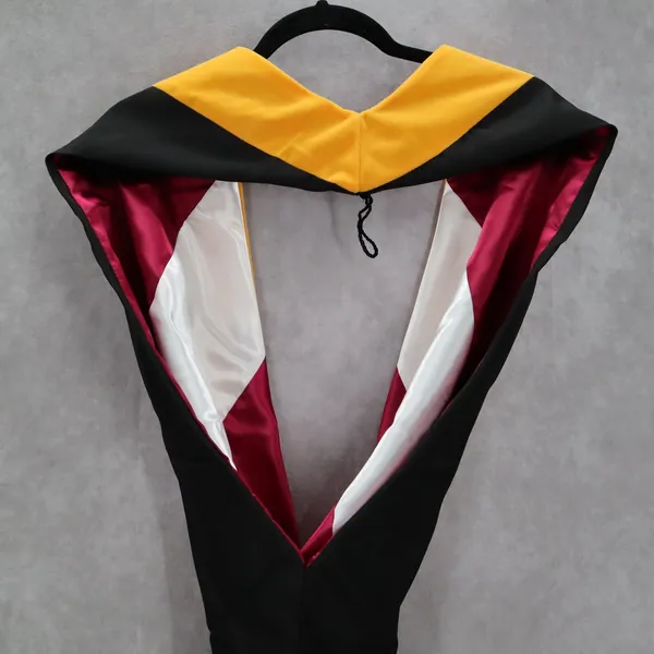 Texas‎ Woman's University Black Masters Degree Graduation Honor Stole One Size - Image 3