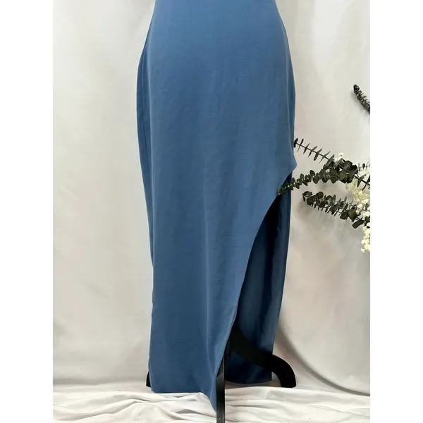 Alexia Admor Dixie Mockneck Maxi Sheath Dress in Denim Blue 4 - Image 10