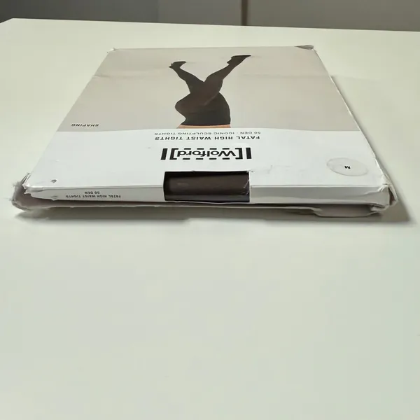 Wolford Fatal High Waist Tights Womens Medium Umber Brown‎ 50 Den Sculpting New - Image 7
