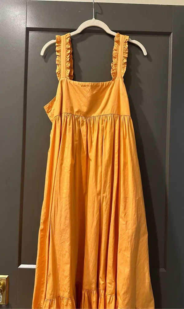 Free People Isabella Maxi Orange Dress - Image 4