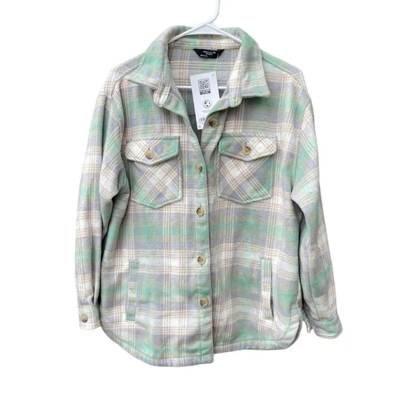 NWT Members Mark Shacket size M relaxed fit - Image 2