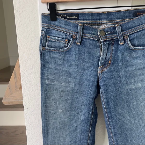 Vintage Citizens of Humanity Ingrid 002 Low Waist Flare Jeans - Image 4