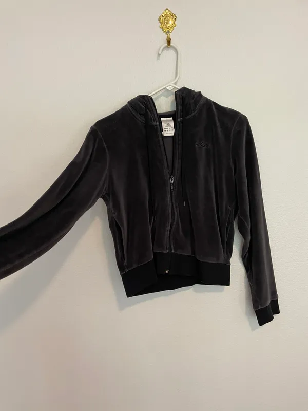 Adidas Velour Track Jacket - Image 9