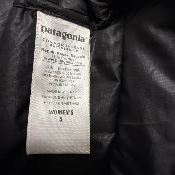 Patagonia Women Black Down Sweater Vest Puffer 84628 FA16 Small Packable - Image 7