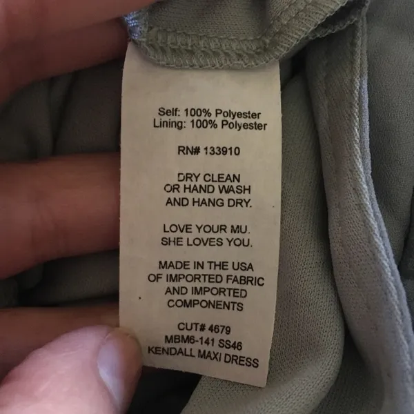 Show Me Your Mumu SMYM Kendall maxi silver sage dress NEW XS - Image 4