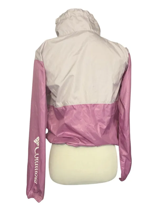 Columbia Lightweight Colorblock Windbreaker Jacket Women Size XS Light Purple Purple Full Zip - Image 2