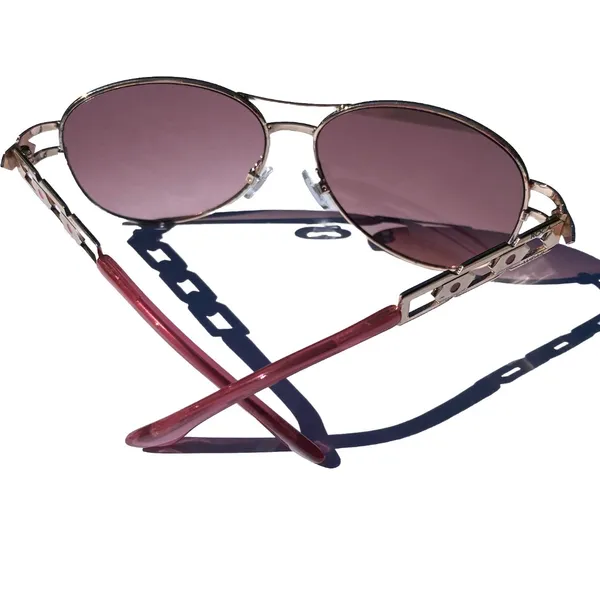 💖 Vintage Y2K 2000s RocaWear Rose Gold Pink Aviator Pilot DTRWL0319-R R414 RSGDPK Sunglasses 💖 - Image 7