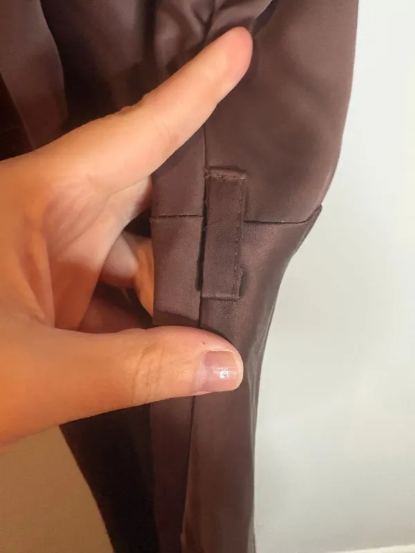 Rinascimento chocolate brown silky draped cowl neck cocktail dress - Image 5