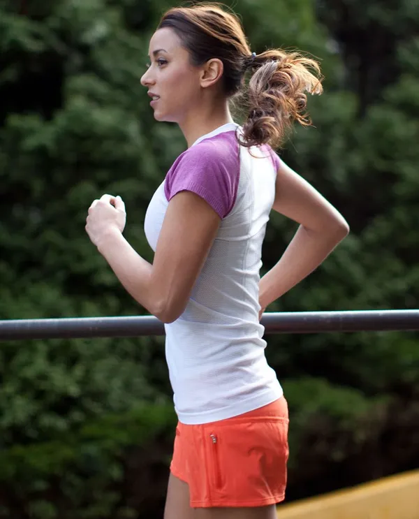 Lululemon Run: Swiftly Tech Short Sleeve White / Ultra Violet 54 - Image 2