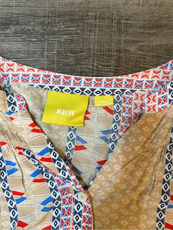 MAEVE By Anthropologie Button Down Blouse in Sunset District - Image 4