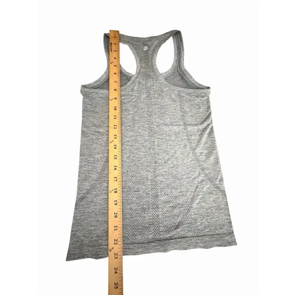 Lululemon Swiftly Size 4 Tech Racerback Tank Top 2.0 Heathered Gray #HHH1-2 - Image 3