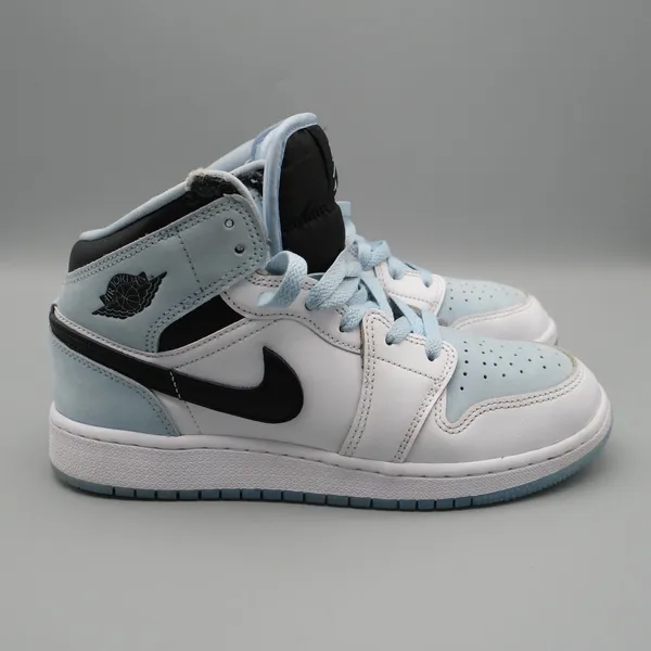 Jordan 1 Mid SE GS Ice Blue Black White DV1337-104 5.5Y Women 7 Sneaker - Image 14
