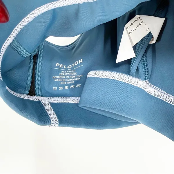 Peloton Move Mission Blue Sports Bra Women's Size‎ M Activewear - Image 7