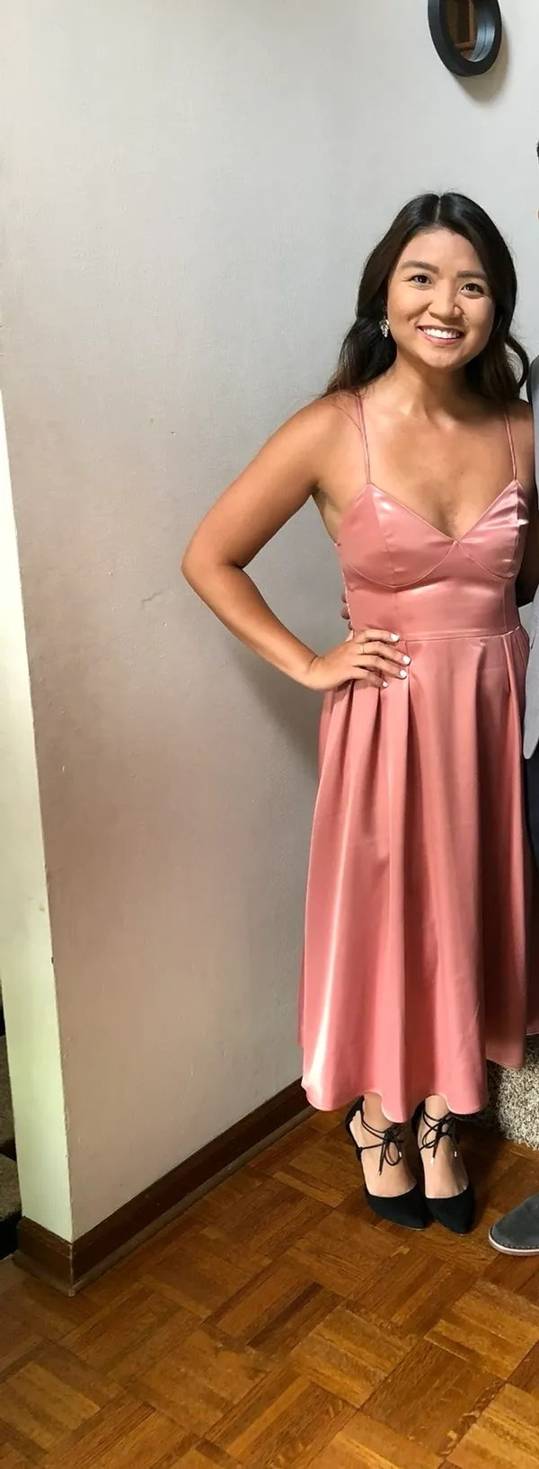 H&M Pink Satin Dress - Image 8