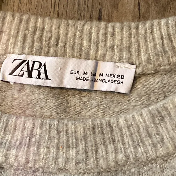 ZARA Babble Puff Sleeve Sweater Medium - Image 5