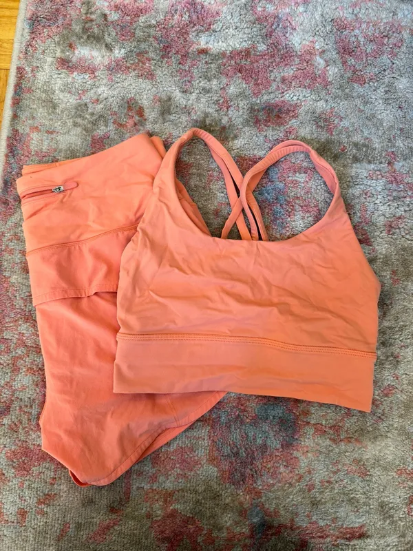 Orange Lululemon Bra - Image 2