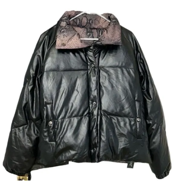 BLANK NYC Reversible Brown & Black Puffer Coat/Jacket(Size Large) - Image 7