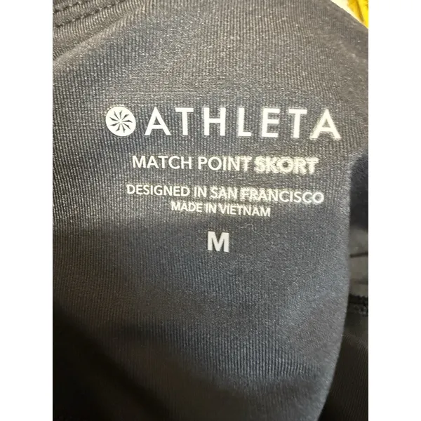 Athleta Women’s Black Match Point Skort Medium Pickleball Golf Activewear - Image 14