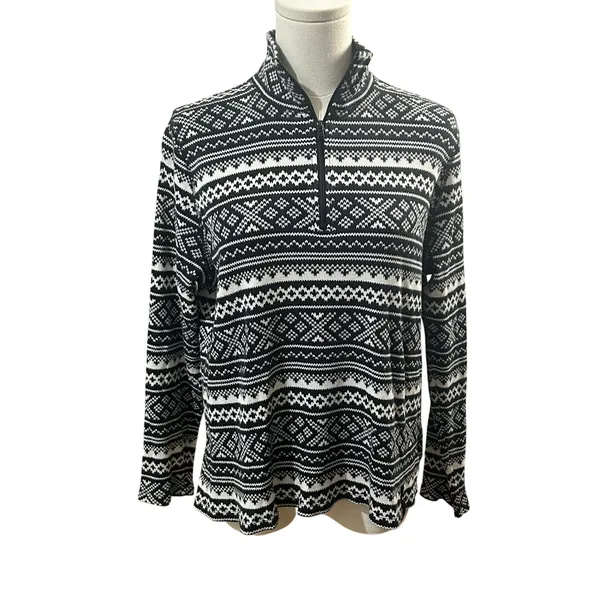 Ralph Lauren LRL active 1/4 zip sweater top small walking outdoors - Image 2
