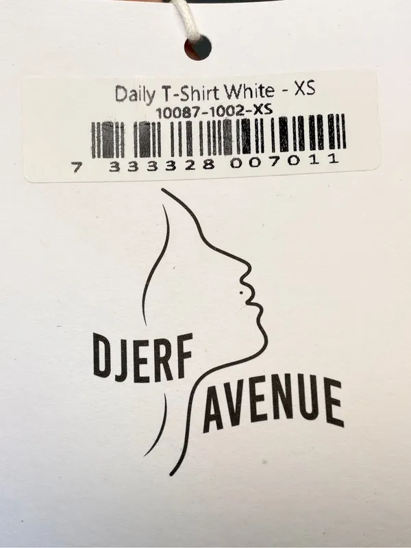 New Djerf Avenue Daily T-Shirt White - Image 7